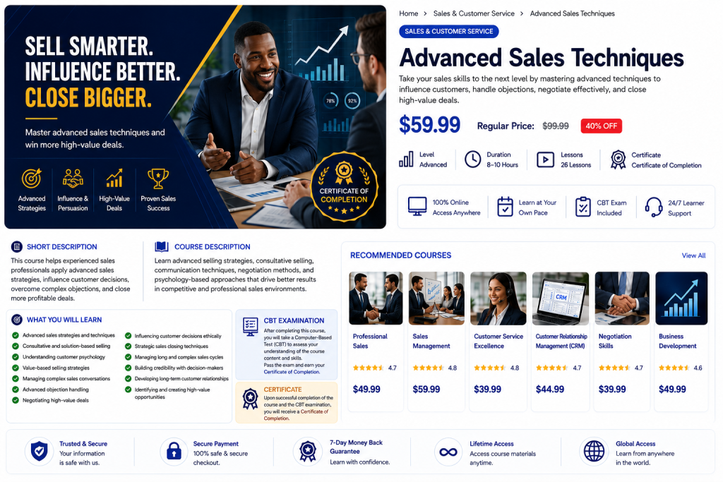 Advanced Sales Techniques