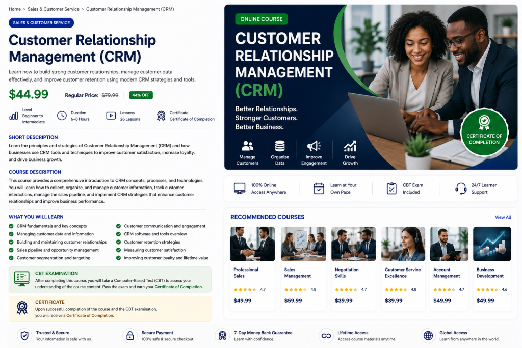 Customer Relationship Management (CRM)