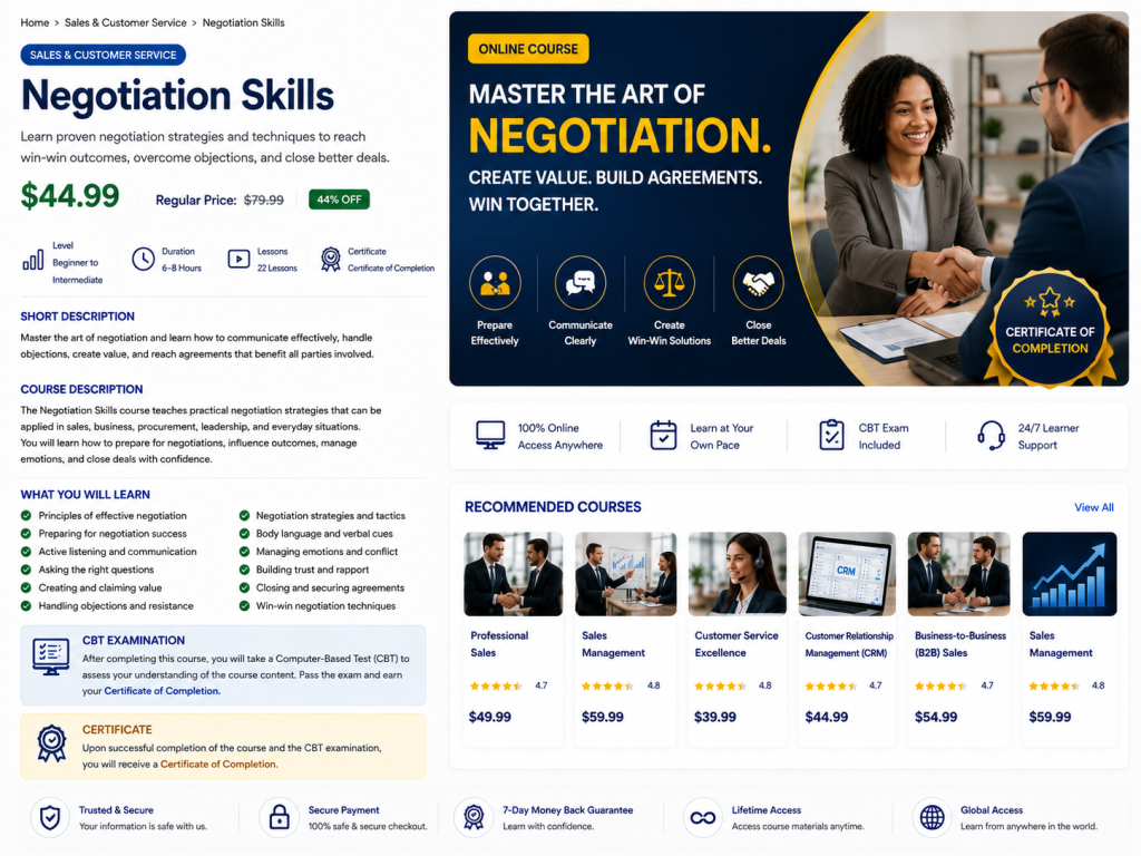 Negotiation Skills